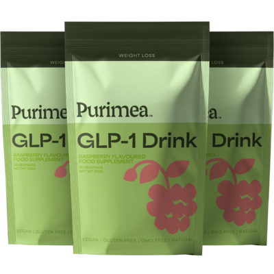 Drei Beutel Purimea GLP-1 Drink – das 3er-Paket, das die meisten Kundinnen und Kunden wählen